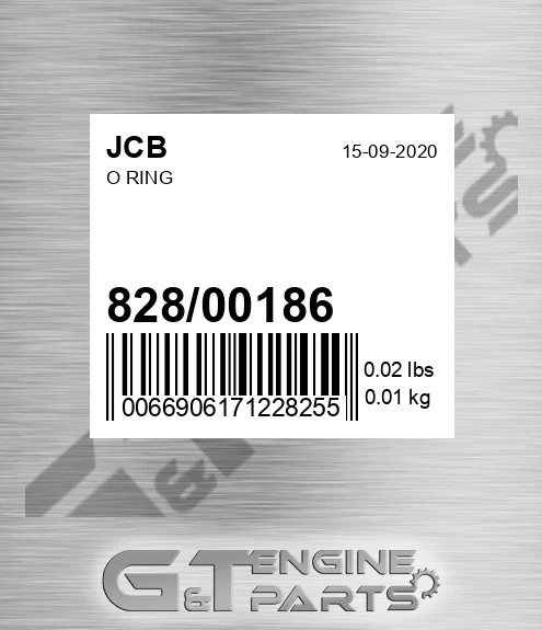 828/00186 O Ring