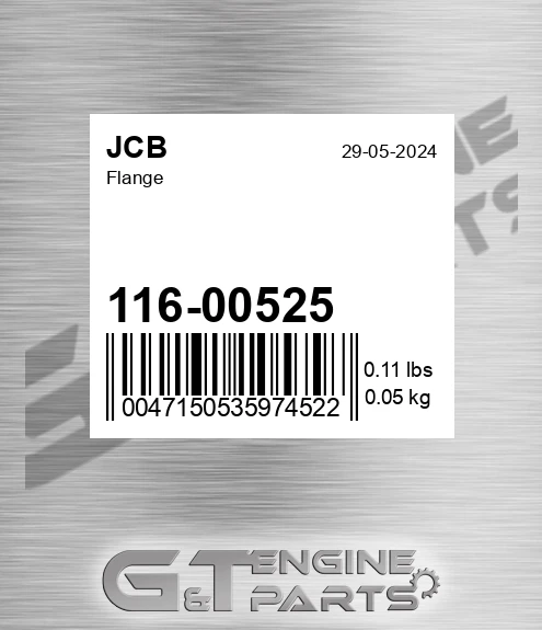 116/00525 Flange