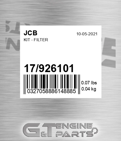 17/926101 Kit - Filter