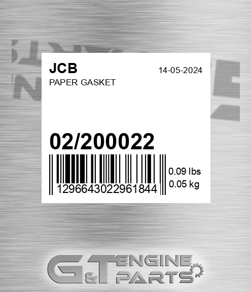 02/200022 Paper Gasket