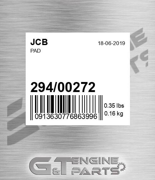 294/00272 Pad