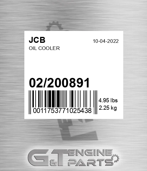 02/200891 Oil Cooler