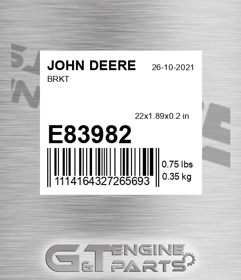 E83982 Brkt for JOHN DEERE