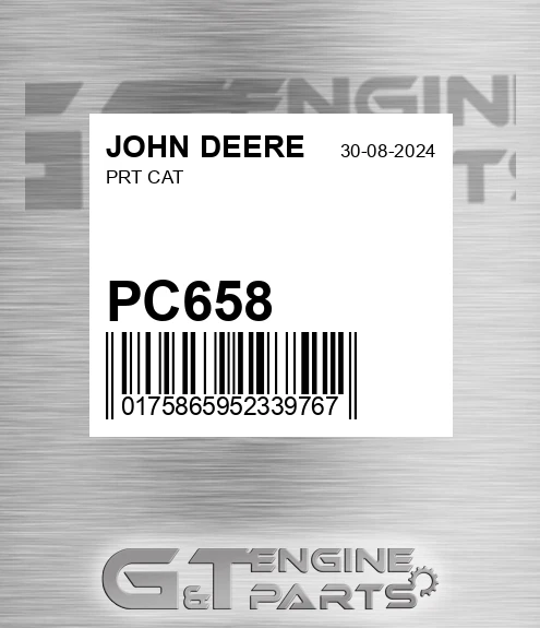 PC658 JOHN DEERE Prt Cat