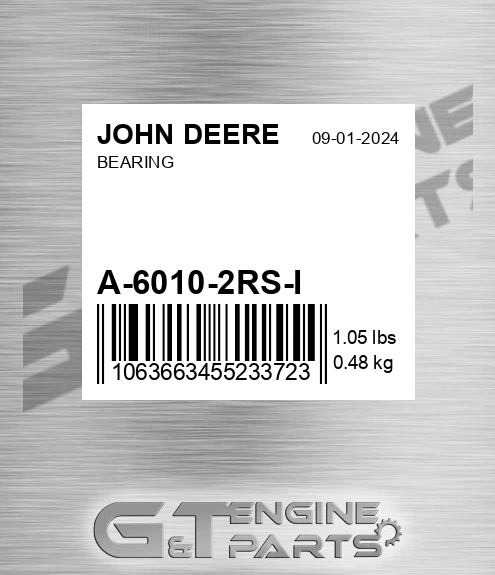 A-6010-2RS-I Bearing for JOHN DEERE