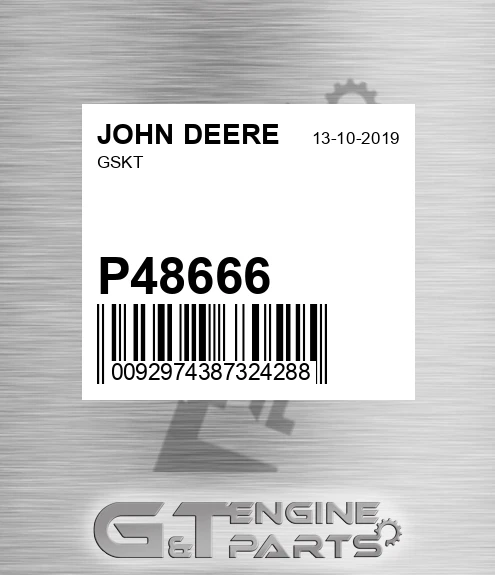 P48666 Gskt for JOHN DEERE