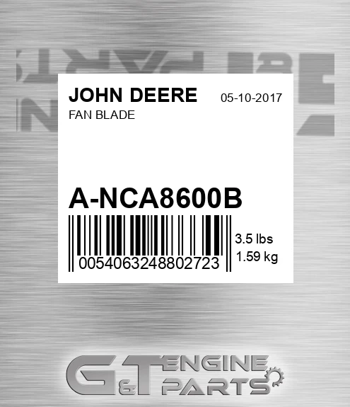 A-NCA8600B Fan Blade for JOHN DEERE
