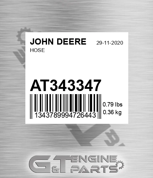 AT343347 Hose for JOHN DEERE