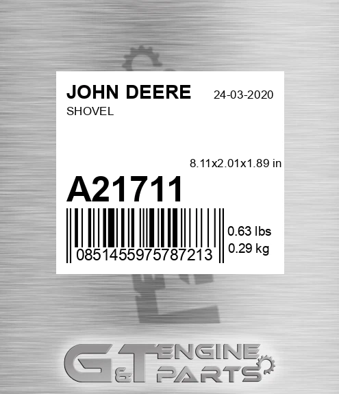 A21711 Shovel for JOHN DEERE