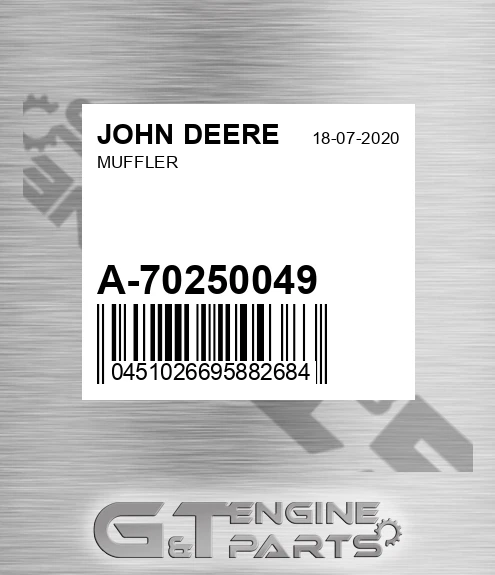 A-70250049 Muffler for JOHN DEERE
