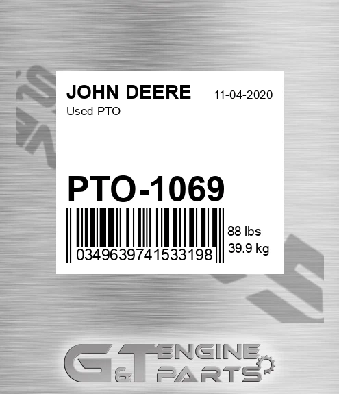 PTO-1069 Used Pto for JOHN DEERE