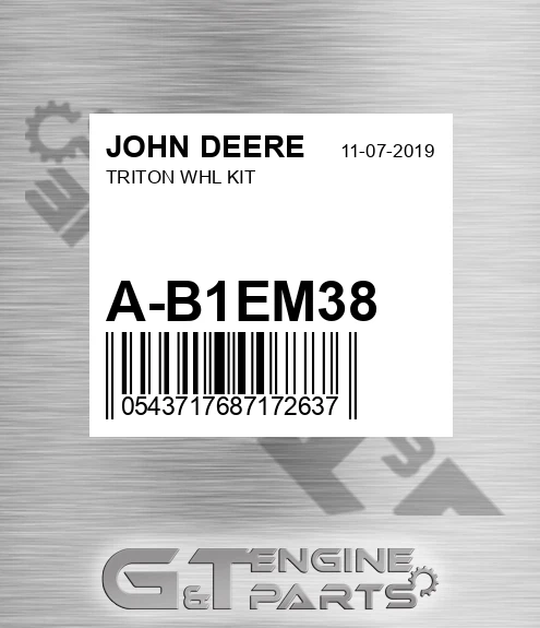 A-B1EM38 Triton Whl Kit for JOHN DEERE
