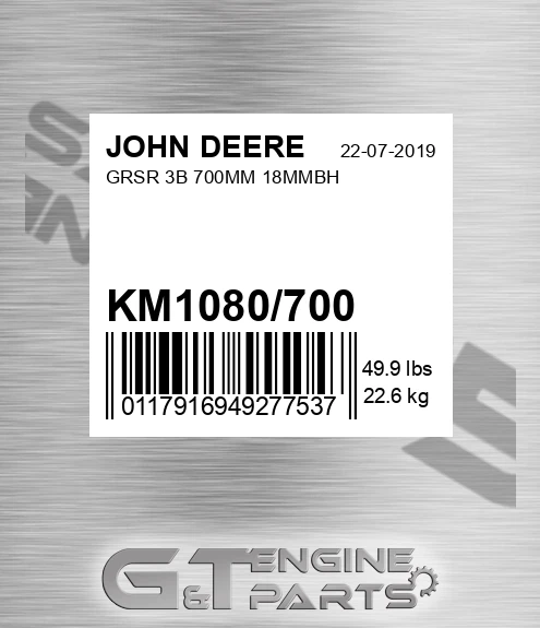 KM1080/700 Grsr 3b 700mm 18mmbh