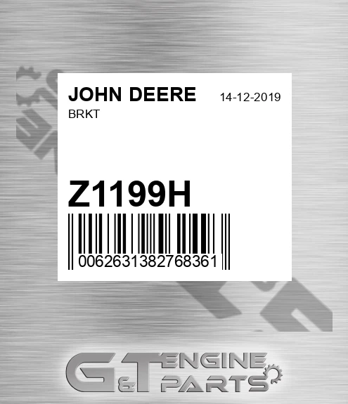 Z1199H Brkt for JOHN DEERE