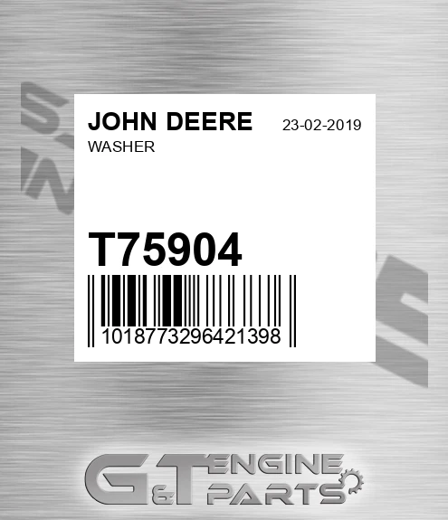 T75904 Washer for JOHN DEERE