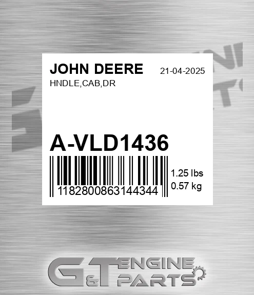 A-VLD1436 Hndle,cab,dr for JOHN DEERE