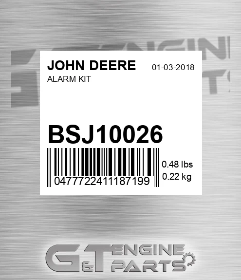 BSJ10026 Alarm Kit for JOHN DEERE