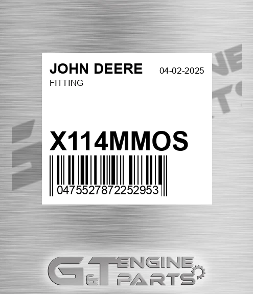 X11/4MMO-S Fitting for JOHN DEERE