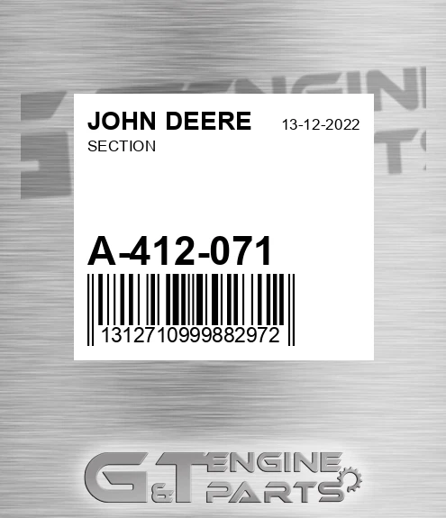 A-412-071 Section for JOHN DEERE