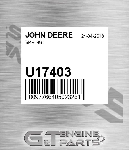U17403 Spring for JOHN DEERE