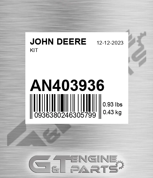 AN403936 Kit for JOHN DEERE