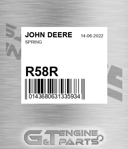 R58R Spring for JOHN DEERE