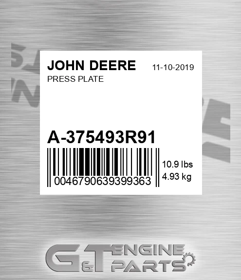 A-375493R91 Press Plate for JOHN DEERE