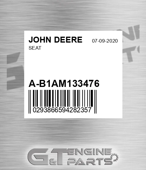 A-B1AM133476 Seat for JOHN DEERE