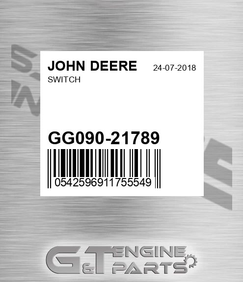 GG090-21789 Switch for JOHN DEERE