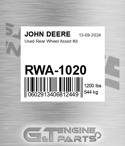 RWA-1020 Used Rear Wheel Assist Kit for JOHN DEERE