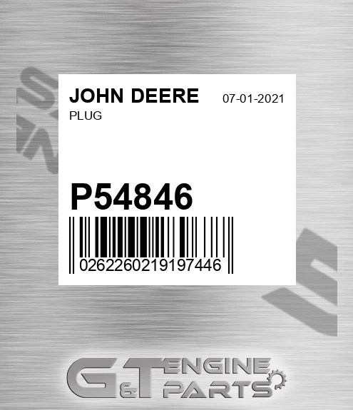P54846 Plug for JOHN DEERE