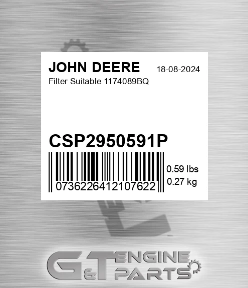 CSP2950591P Filter Suitable 1174089bq