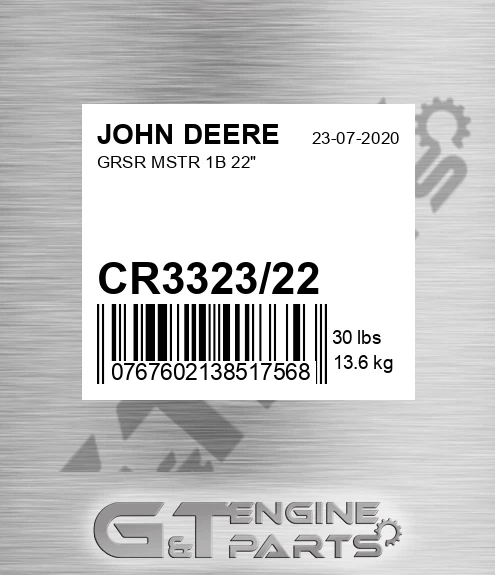 CR3323/22 Grsr Mstr 1b 22"