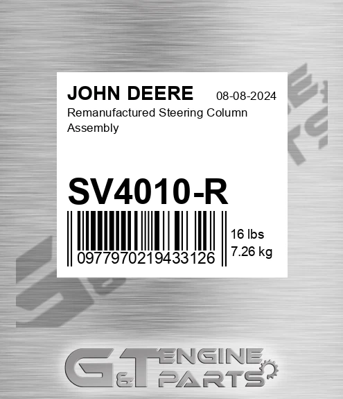 SV4010-R Remanufactured Steering Column Assembly for JOHN DEERE