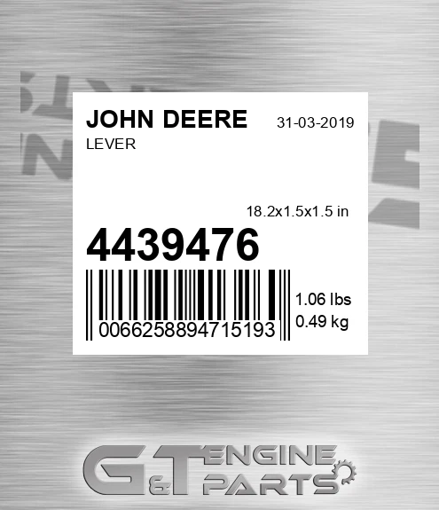 4439476 Lever for JOHN DEERE