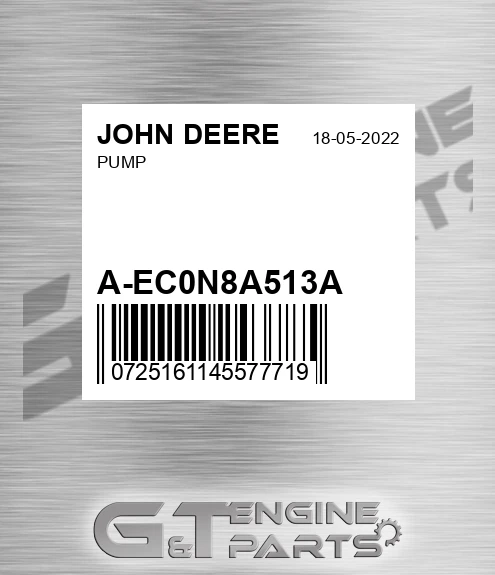 A-EC0N8A513A Pump for JOHN DEERE