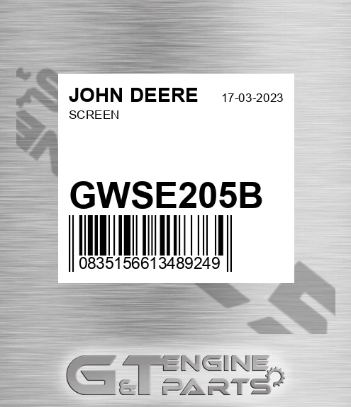 GWSE205B JOHN DEERE Screen