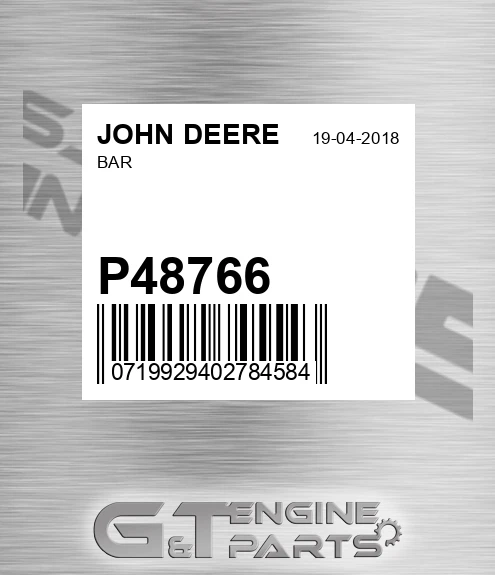 P48766 Bar for JOHN DEERE