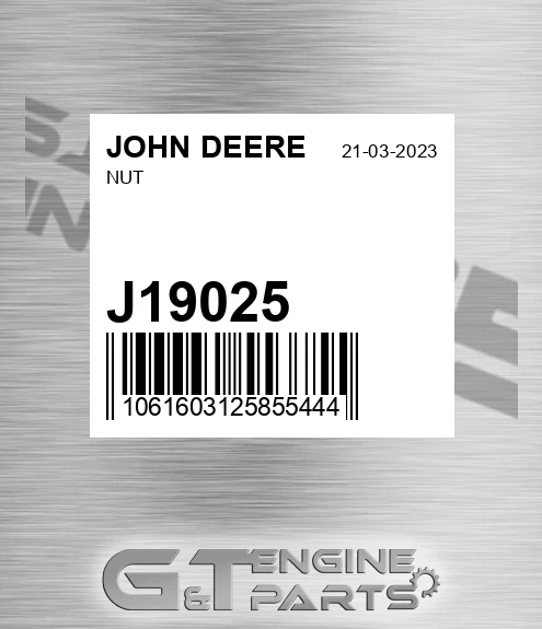 J19025 Nut for JOHN DEERE