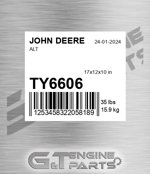 TY6606 Alt for JOHN DEERE