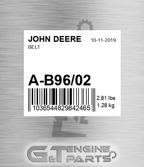 A-B96/02 Belt for JOHN DEERE