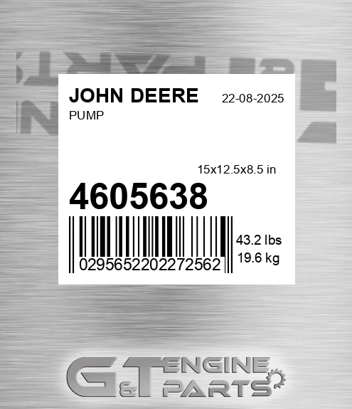 4605638 Pump for JOHN DEERE