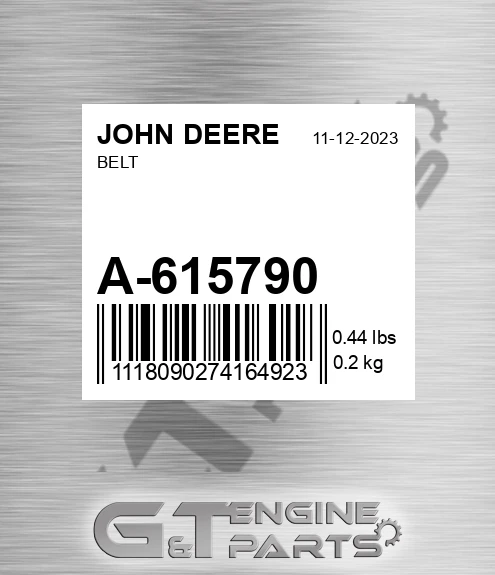 A-615790 Belt for JOHN DEERE
