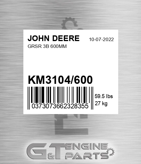 KM3104/600 Grsr 3b 600mm