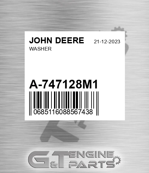 A-747128M1 Washer for JOHN DEERE