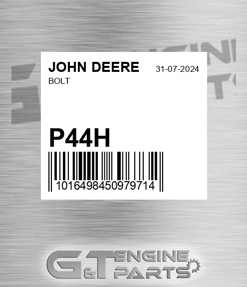 P44H Bolt for JOHN DEERE
