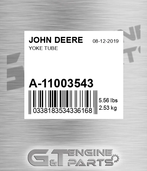 A-11003543 Yoke Tube for JOHN DEERE