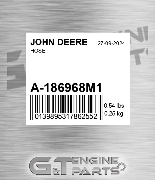A-186968M1 Hose for JOHN DEERE