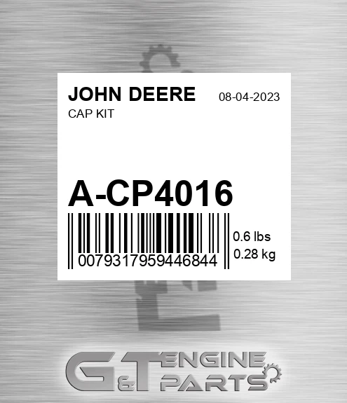 A-CP4016 Cap Kit for JOHN DEERE