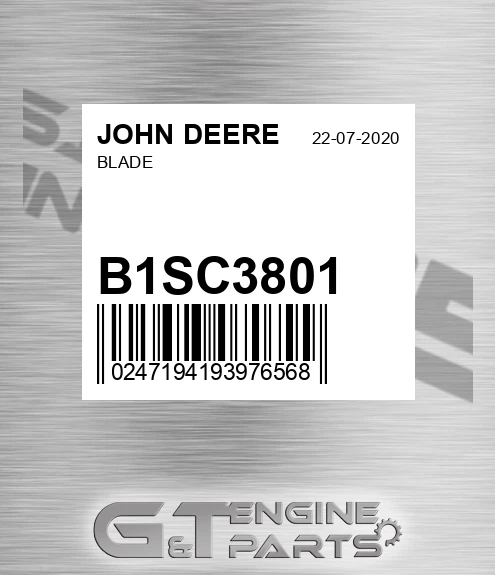 B1SC3801 Blade for JOHN DEERE